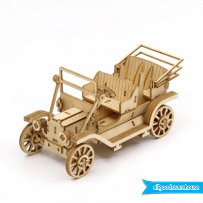 Ki-Gu-Mi Classic Car Smartphone Stand Wooden Art 3D DIY Model Hobby Build Kit  4892453001903  263754436015